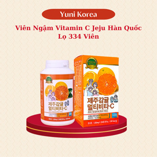  Viên Ngậm Vitamin C Jeju Hàn Quốc Daedong Ginseng   501Gr x 1500Mg  Lọ 334 Viên Giúp Tăng Cường Sức Đề Kháng 