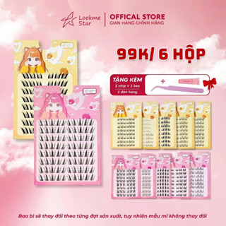 Lông Mi Giả KHÔNG sẵn keo Lookme Star (mua 6 hộp tặng nhíp + keo)