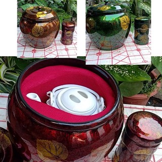 Giành ủ trà sơn mài kèm ấm tích bát tràng 1,5 L pha trà giữ nóng.