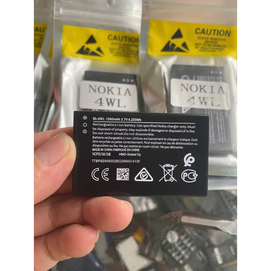 Pin điện thoại nokia 215 4G/6310 4G (kich thước: 32mmX60mm) pin zin mới 100% BL_4WL 1500mAh