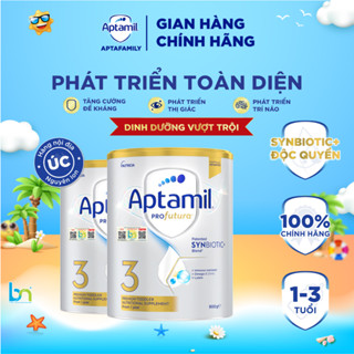 Combo 2 hộp sữa Aptamil Profutura Úc số 3 dành cho bé từ 1 - 3 tuổi 900g