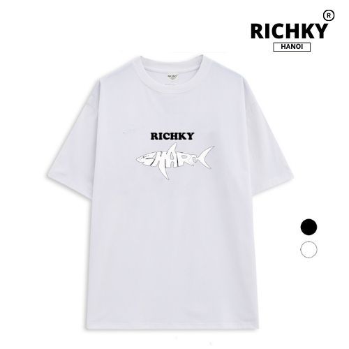 Áo Thun Richky Hanoi Premium Tee Cá Mập Trắng White Shark
