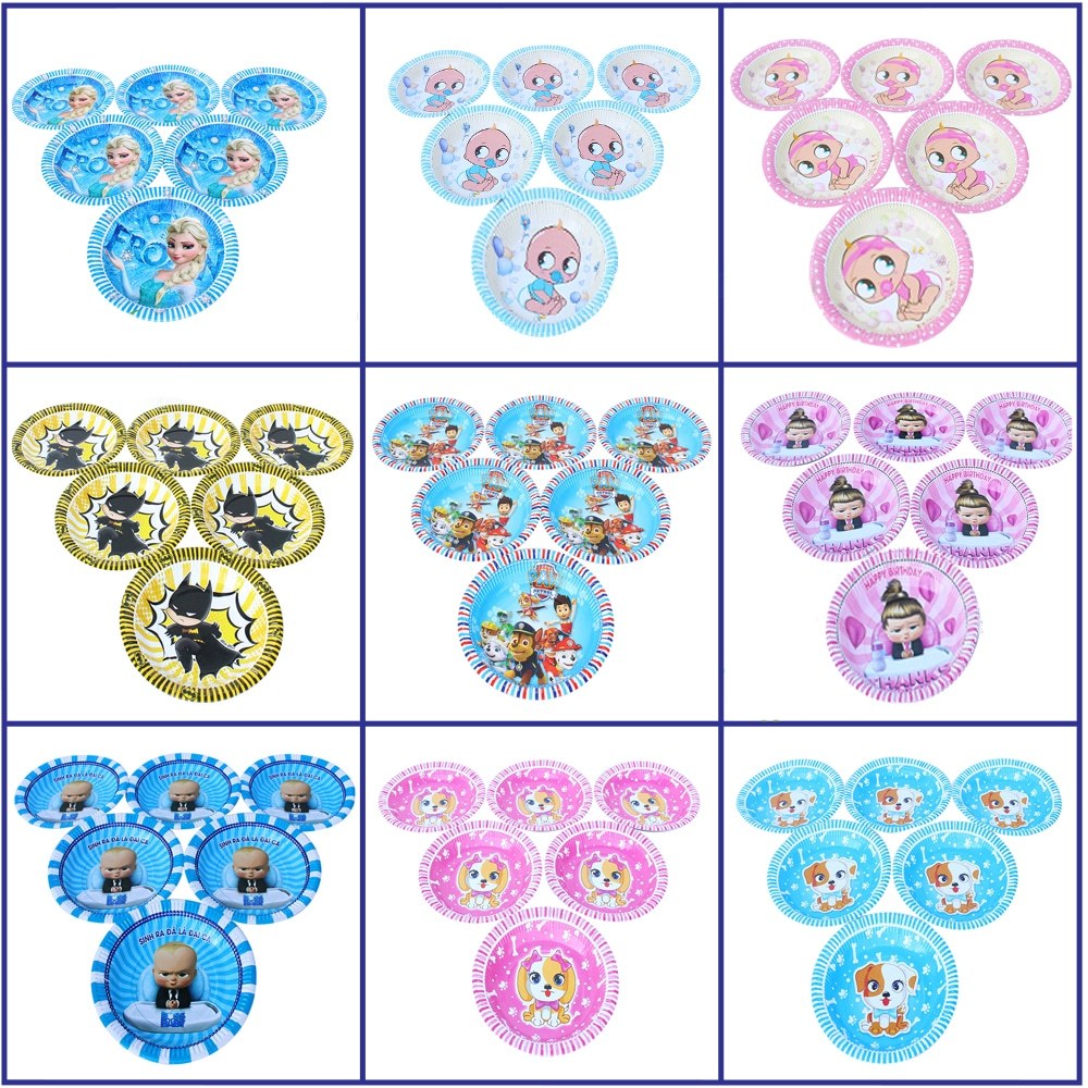 ĐĨA GIẤY (09 CHỦ ĐỀ) - BỘ 6 CHIẾC