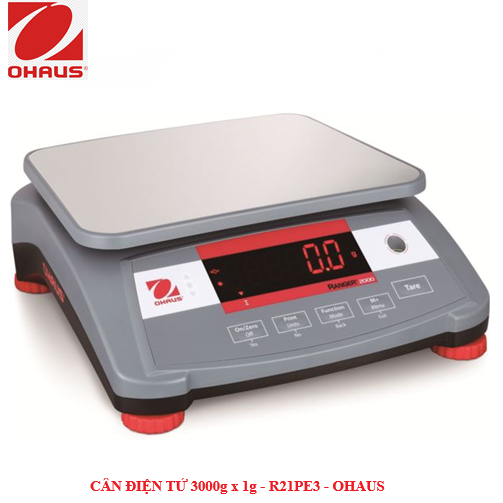 CÂN KỸ THUẬT ĐIỆN TỬ HIỆN SỐ (3kg x 0.0001kg / 3000g x 0.1g), Model R21PE3, Hãng sản xuất: OHAUS – M