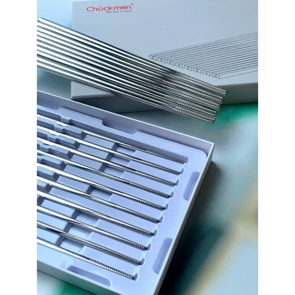 |Anhd.shop|  Set 10 đôi đũa inox 316 Chockmen
