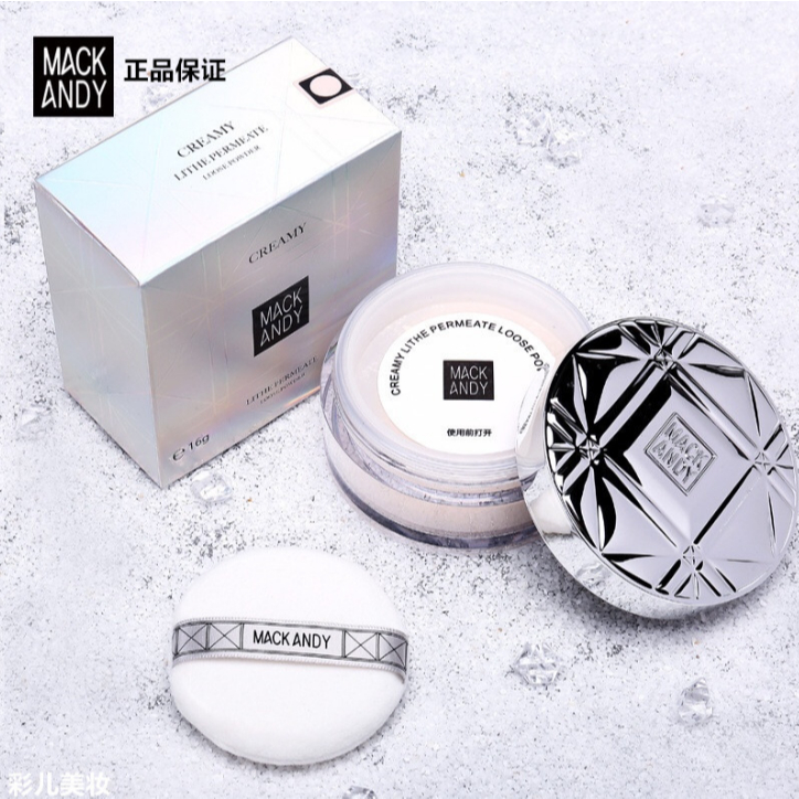  Phấn Phủ Dạng Bột MACK ANDY Che Khuyết Điểm Kiềm Dầu Chống Thấm Nước 