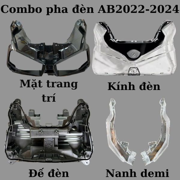 Kính, đế choá pha đèn trước ab Air Blade 125 150 160 2022 2023 2024