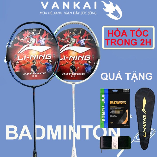Vợt cầu lông Lining Axforce 10 chính hãng 84g 4U/G5 đan lưới theo yêu cầu của bạn giá tốt