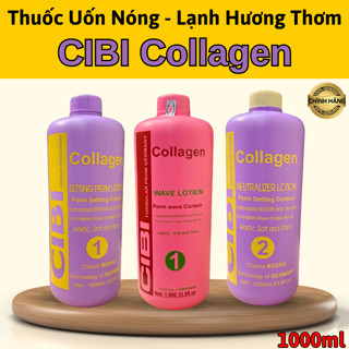  Thuốc Uốn Nóng - Lạnh CIBI Collagen  Mùi Thơm Dễ Chịu Không Gây Khô Tóc 1000ml 