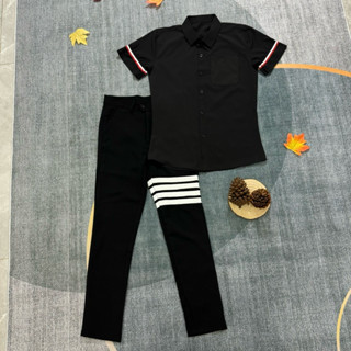 Combo quần áo nam quần tây nam kèm áo sơ mi tay ngắn cao cấp,set bộ phong cách Hàn Quốc