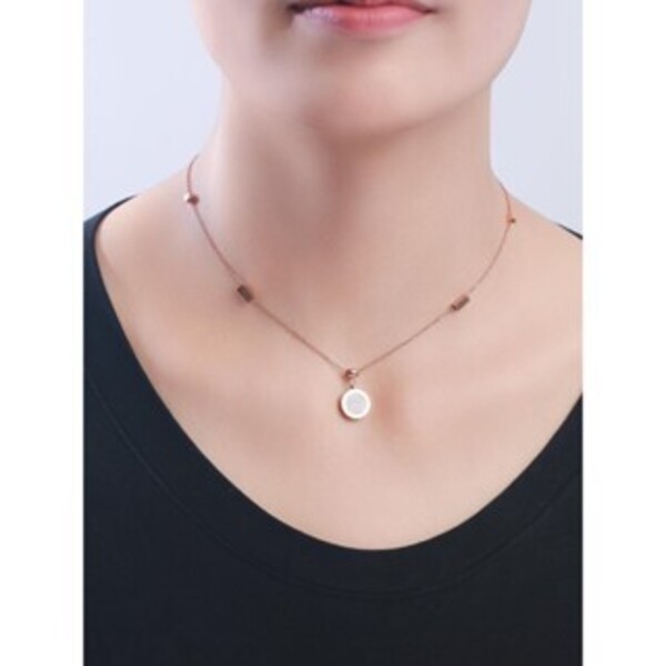 Dây chuyền mạ vàng 18K số la mã thiết kế thời trang hợp phong cách nam nữ - B-01-04