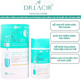 Viên uống trắng da Glutathion Plus chính hãng bật tone nhanh dưỡng trắng mờ nám