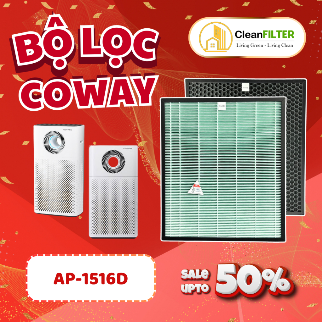 Màng lọc không khí Coway Storm AP-1516D. Màng lọc hepa, màng lọc than hoạt tính
