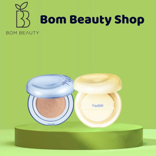 [Mã P402]  1314- Phấn Nước Fwee Cushion Glass Natural / Egg Fit Cover Cushion SPF50+ PA+++ 13g