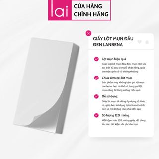 Giấy Lột Mụn Lanbena Dành Cho Mũi Cằm Trán Dùng Kèm Gel Lột Mụn Lanbena Làm Sạch Mụn Cám Đầu Đen