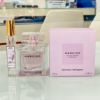 [2025] 10ml - Nước hoa nữ Narciso Rodriguez tím Radiante Rouge Ambree Poudree Cristal lùn