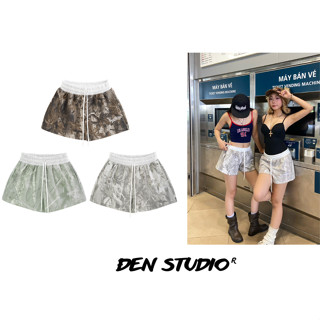(ĐEN STUDIO) QUẦN SHORT NỈ BÔNG HỌA TIẾT LÁ CÂY COTTON PREMIUM (QS7)