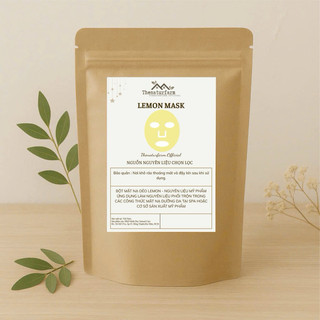 Bột mặt nạ dẻo hỗ trợ mờ thâm sáng da cao cấp Thenaturfarm [ LEMON MASK ] [ 100GR ]