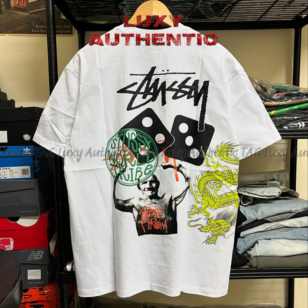 Áo Thun Stusssy Strike Pigment Dyed Tee Natural - Luxy Authentic