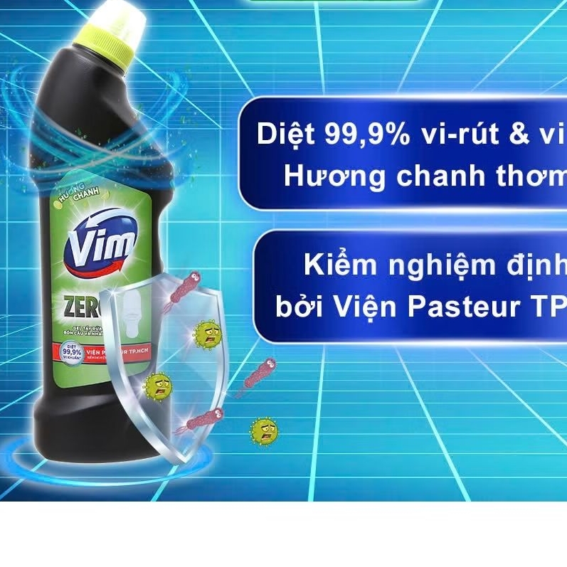 Nước tẩy bồn cầu VIM Zero hương chanh 750ml