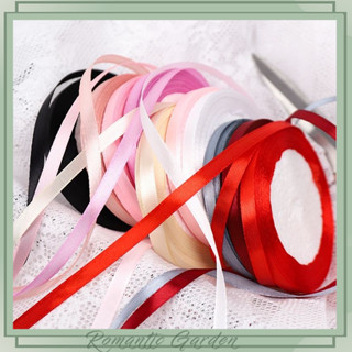 Dây Ruy Băng Satin 6mm - Cuộn 25Yd (23m) Đóng Gói Quà & Làm Hoa, Chống Phai Màu - Trang Trí Noel/Sinh Nhật/Cưới