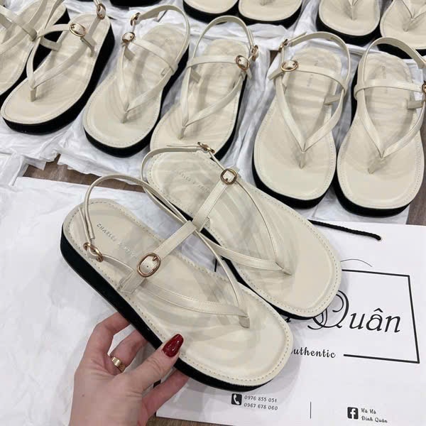 Giày sandal Nữ đế 3 phân đế chắc chắn da mềm dày dặn có size nhỏ size 35