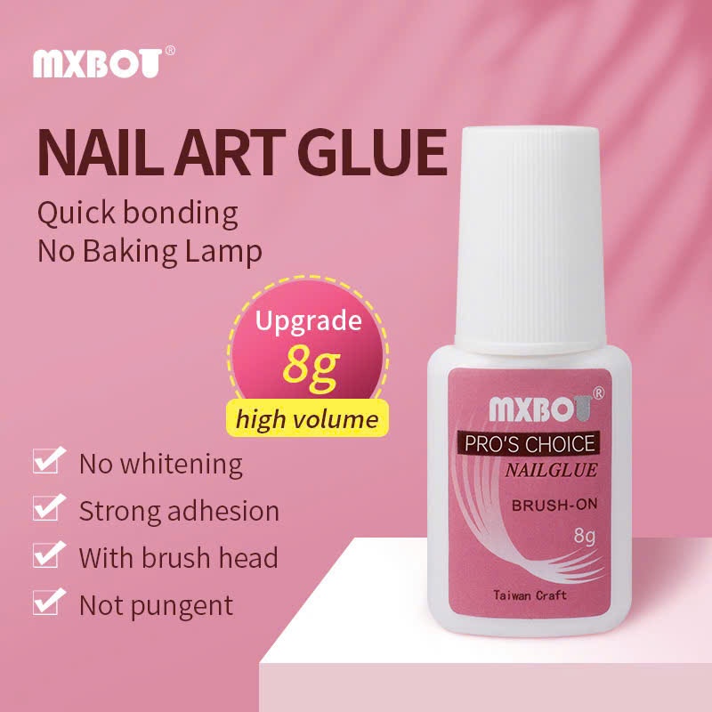 keo nước dán móng + phụ kiện móng + miếng dán móng sílicon