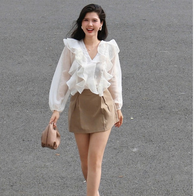 YU CHERRY | Váy mini nữ Pleated Mini Skirt YV037