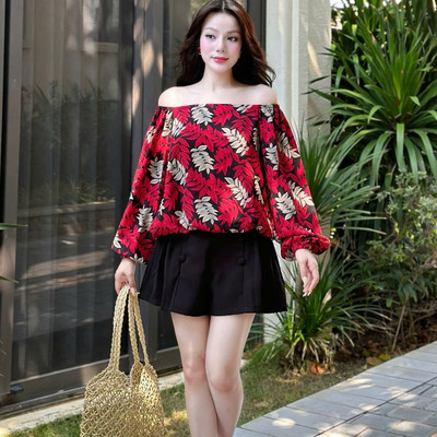 YU CHERRY | Quần short nữ cách điệu hai hàng nút giả Double Button Pleated Short YQ009
