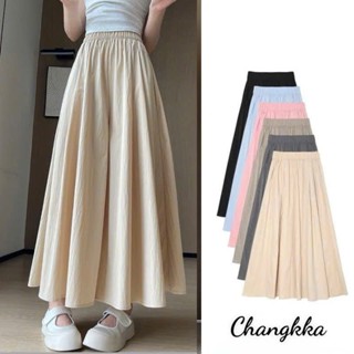 Quần ống rộng dài bigsize nữ chất đũi vân mây Quần giả váy lửng cạp cao lưng chun tiện lợi mát mẻ che khuyết điểm