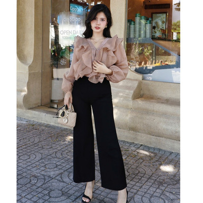 YU CHERRY | Quần nữ form Cullotes Dài 1 YQ019