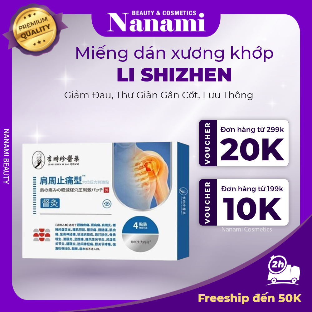 Miếng Dán Giảm Đau Vai Gáy LI SHIZHEN – Miếng Dán LI SHIZHEN Dịu Cơ Xương, Giảm Đau, Hỗ Trợ Ê Mỏi Va