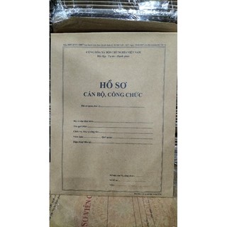 Túi hồ sơ cán bộ công chức ( combo 5 cái), giấy krap Nhật dl250gsm đáy 5cm
