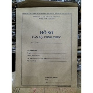Túi hồ sơ cán bộ công chức ( combo 5 cái), giấy krap Nhật dl250gsm đáy 5cm