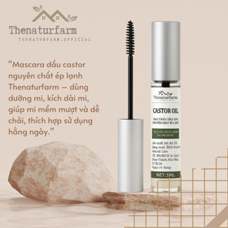 Mascara dầu thầu dầu dưỡng mi Thenaturfarm [ Mascara dầu castor dưỡng lông mi & lông mày ]