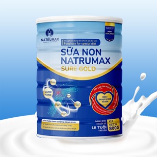 Sữa Non Natrumax Sure Gold 800gr hỗ trợ tốt xương khớp, tăng cường sức đề kháng