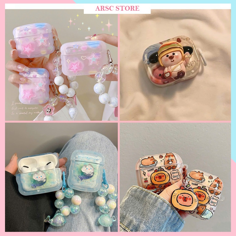 Vỏ đựng ốp Case AIRPOD 1 2 3 4 Pro Pro2 Pro3 bảo vệ tai nghe không dây bluetooth New Airpods