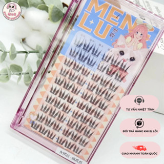 [MI GIẢ MENGLU] Lông Mi Giả MengLu 10 Hàng Phong Cách Vuốt Mèo Mỏng Nhẹ Tự Nhiên