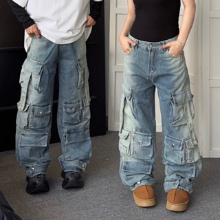 Quần Cargo JEAN HIRO - Túi hộp phối dây UNISEX