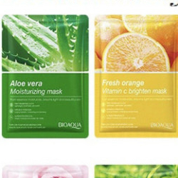 Mặt Nạ Giấy Thực Vật Trái Cây Bioaqua, Mặt Nạ Dưỡng Da Bioaqua Dưỡng Ẩm, Sáng Da, Thải Độc 25g Emnic