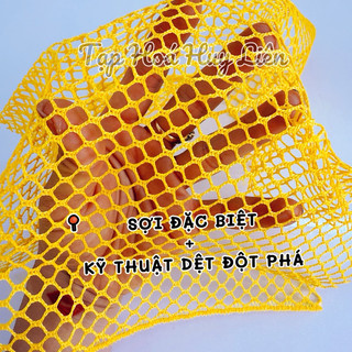 2 Miếng Giẻ Lưới Rửa Chén Bát Cao Cấp Samran Vàng Bền Gấp 10 Lần, Kích Thước To Rộng 33*31cm, Sợi Polypropylen Kết Cấu N