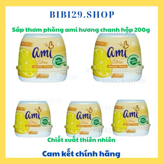  Combo 5 Sáp Thơm Phòng AMI Hộp 200g - Tinh Dầu Tự Nhiên Khử Mùi Hôi Cho Nhà Cửa 