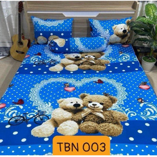  Bộ ga nệm 4 món  thun lạnh hàn quốc in 3D giá gốc  đủ kích cỡ 