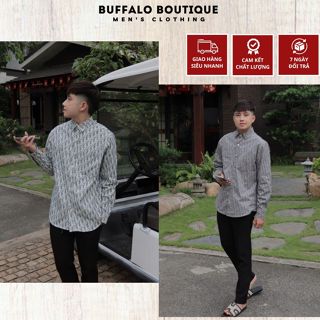 Áo Sơ Mi Nam Đì O Dập Logo Full Áo Siêu Đẹp - Sơ Mi Nam Nữ Đì O Cao Cấp