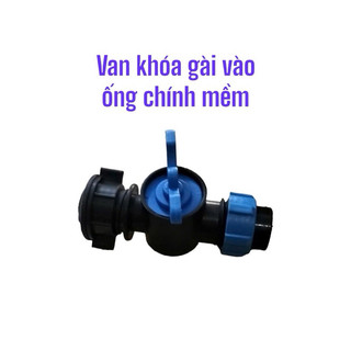 van khoá gài kết nối từ ống chính mềm ra ống phun mưa 27mm