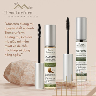 Mascara dầu castor & dầu dừa Thenaturfarm [ Mascara dưỡng mi, dưỡng lông mày ]
