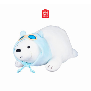  Gấu bông Miniso We Bare Bears Thú nhồi bông 15in Búp bê Grizzly Panda Ice Bear dễ thương mềm mại và thân thiện 