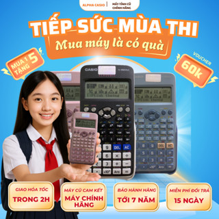   BH 7 NĂM  Máy tính bỏ túi CASIO 580VNX CŨ 80 - 99% CASIO 580VNX đã qua sử dụng CHÍNH HÃNG SOI LASER còn bảo hành hãng 