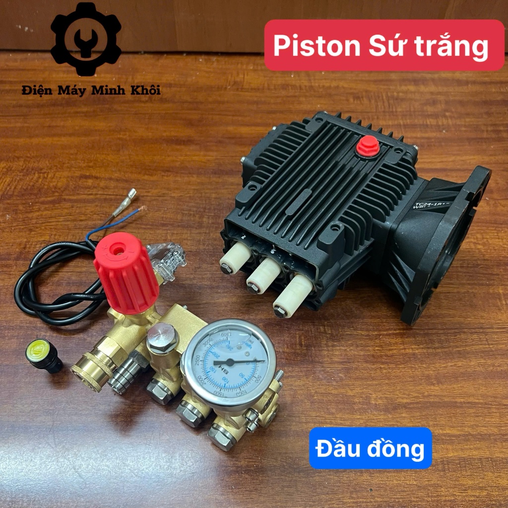Bộ đầu bơm máy rửa xe cao áp 3kw - 7kw| Đầu bơm máy rửa xe áp lực cao| Đầu máy rửa xe liền trục