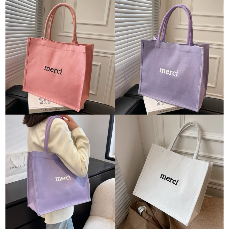 Túi Merci Màu Size Lớn Sang Trọng Thanh Lịch